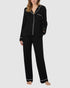 Viscose Jersey Long Sleeve Button-Up Long Pyjama Set