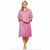 Plus Size Button Front Knee Length Robe - Style Gallery