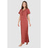 Long Button Up Neckline Pure Cotton Nighty