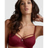 Space Odyssey Rhubarb and Gold Unpadded Balcony Bra D+