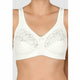 Wide Strap Full Coverage Wirefree Cotton Bra - Style Gallery