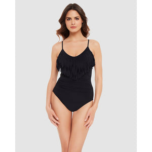 Blaire Fringed Tummy Control Shaping Swimsuit - Style Gallery