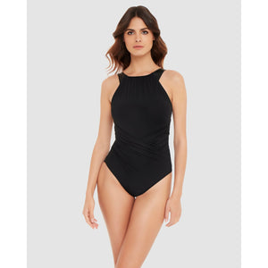 Moto Chic Daryl High Neck Tummy Control Swimsuit - Style Gallery