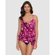Camille Asymmetrical Draped Tankini Top - Style Gallery