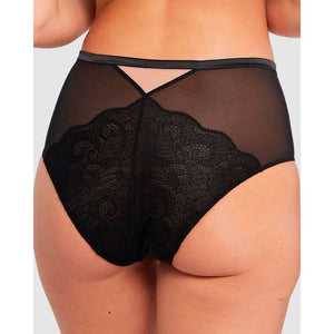 Serena High Waist Tulle & Lace Brief - Style Gallery