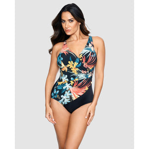 Oceanus One Piece V Neck Shaping Swimsuit - Style Gallery