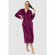 Geneve Modal and Cotton Zip-Up Long Women's Robe - Style Gallery