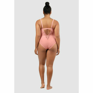 Brigitte Low Back One Piece Swimsuit with Lace - Style Gallery