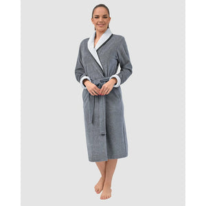 Montreux Cotton Nicky Shawl Collar Robe 120cm - Style Gallery