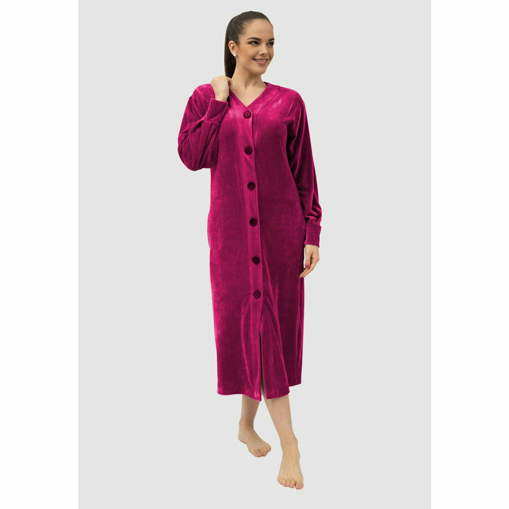 Buttoned Robe Buy Newport Button Up Modal & Cotton Robe - Belmanetti | Style Gallery