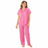 Short Sleeve Long Leg Nylon Pyjama Set
