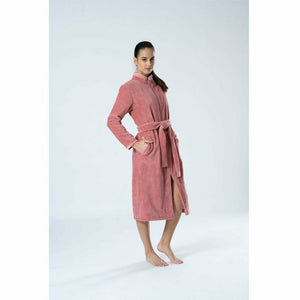 Aspen Bamboo and Cotton Zip-Up Robe with Pockets - Style Gallery