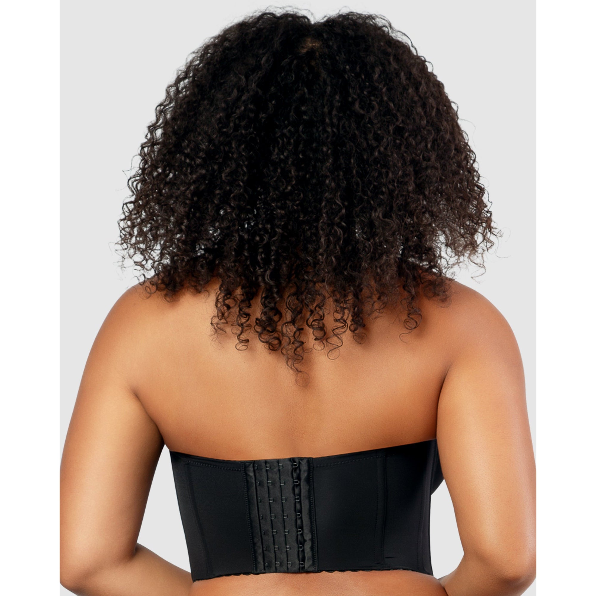 PARFAIT Elissa Women's Full Figure Strapless Bustier Bra - Longline, Seamless, Pearl White, Size 32D (UK Sizing)