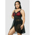 Mia Lace & Mesh Padded Full Bust Chemise