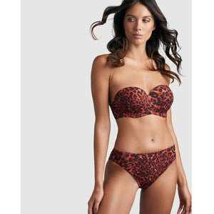 Panthera Leopard Print Strapless Bikini Top - Style Gallery